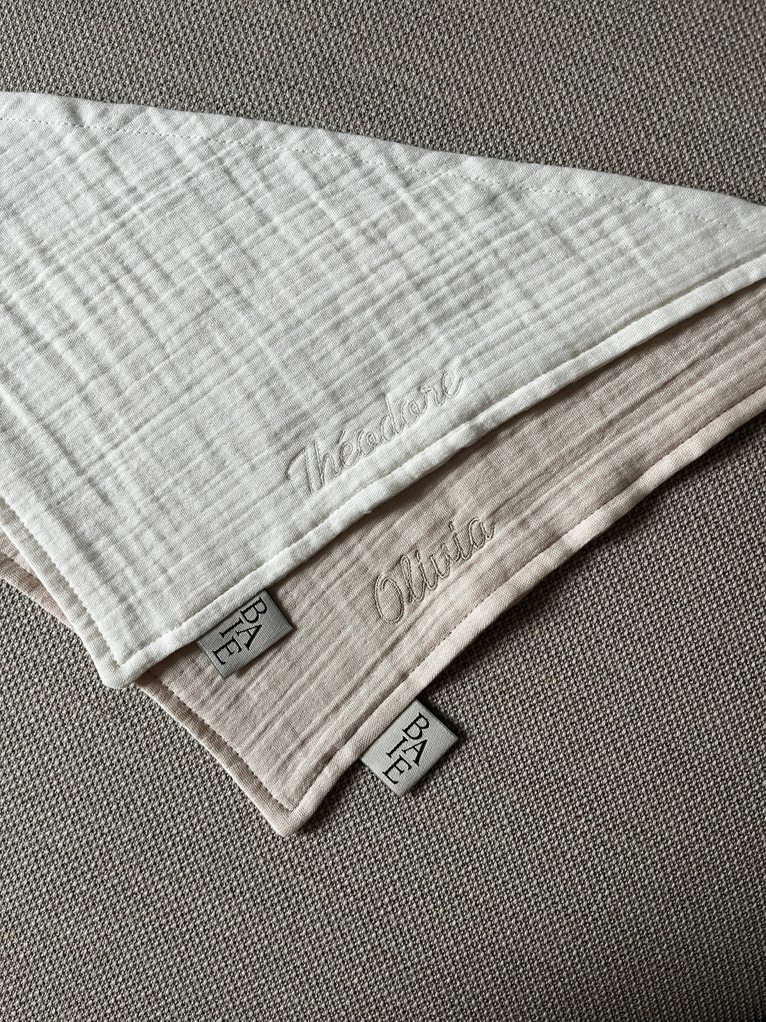 Muslin savlesmæk - Off White (2 pak)