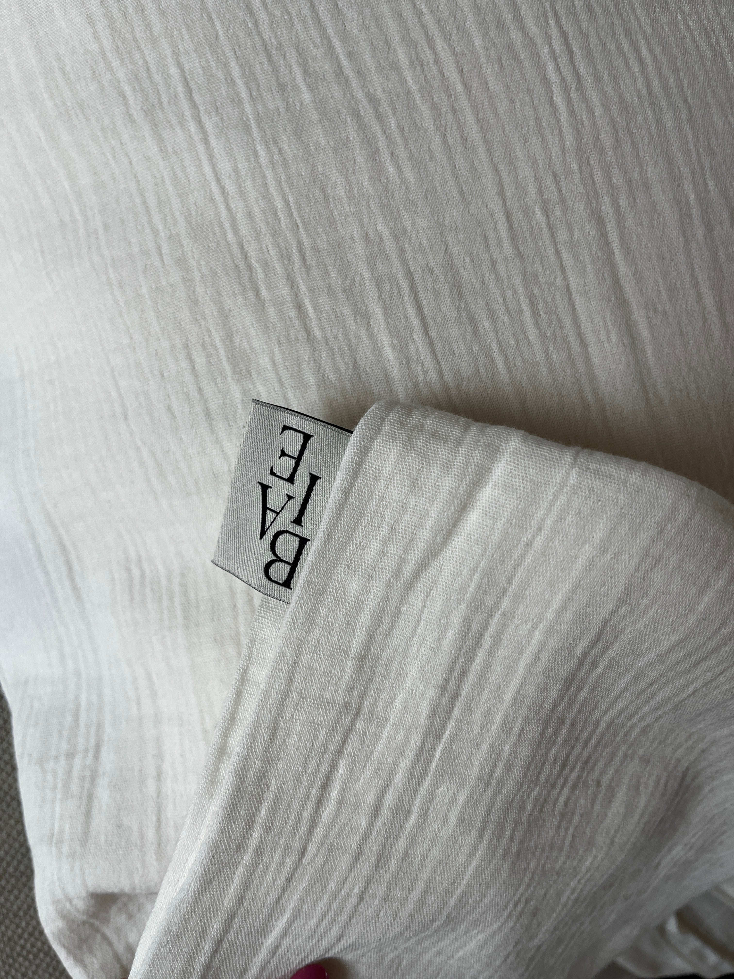 Muslin Junior Bedding - Off White 100x140 (OFFER: Inverted logo)