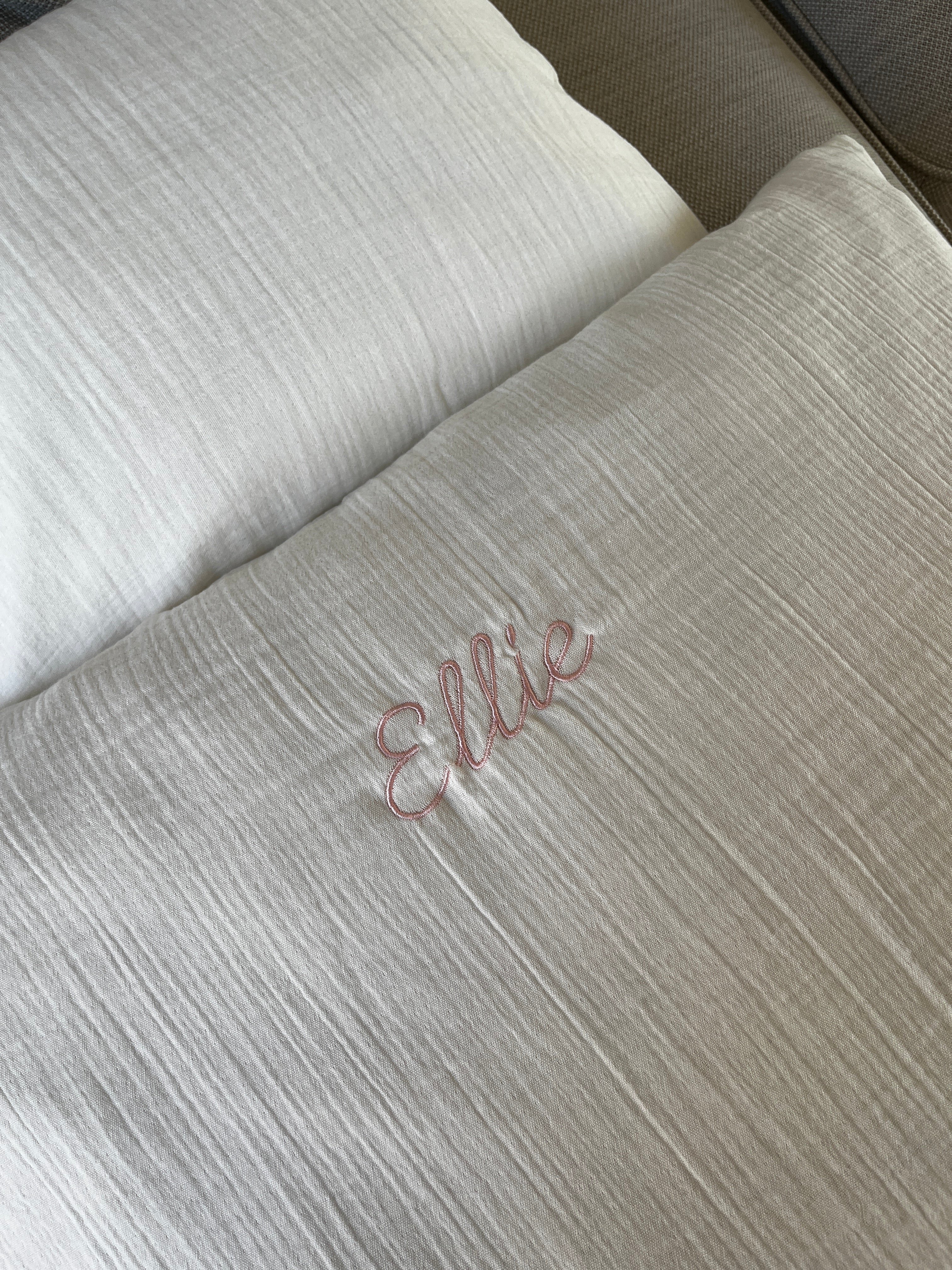 Muslin Junior Bedding - Off White 100x140 (OFFER: Inverted logo)