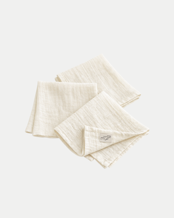 Muslin mini stofbleer - Off White (3-pak)
